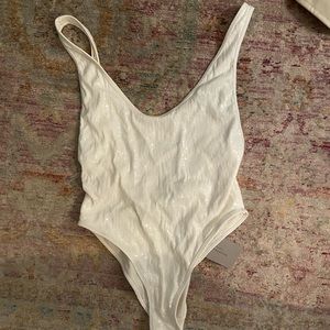 Zara White Sequin Bathing Suit